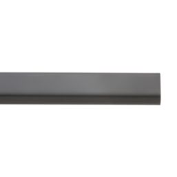 Rail & Tube Solutions Oval Wardrobe Rail Matt Black 1219mm x 15mm