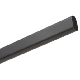 Rail & Tube Solutions Oval Wardrobe Rail Matt Black 1219mm x 15mm