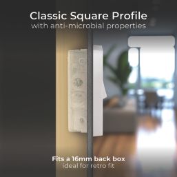 British General 900 Series 10A 10AX 1-Gang 1-Way Press to Exit Switch White