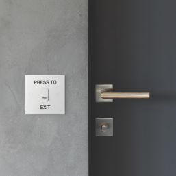 British General 900 Series 10A 10AX 1-Gang 1-Way Press to Exit Switch White