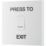 British General 900 Series 10A 10AX 1-Gang 1-Way Press to Exit Switch White