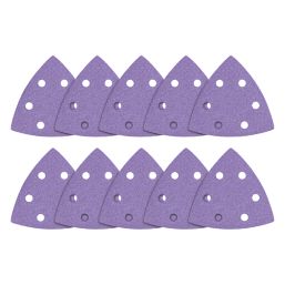 Trend  AB/OSC/120A 120 Grit 6-Hole Punched Multi-Material Sanding Sheets 93mm x 93mm 10 Pack