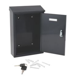 Smith & Locke  Compact Post Box Grey Gloss