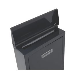 Smith & Locke  Compact Post Box Grey Gloss