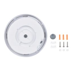 LAP Quiritis Indoor Round LED Bulkhead Light With Microwave Sensor White 11W 1200lm