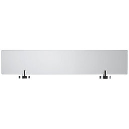 Croydex Pendle Chrome Zinc Alloy Flexi-Fix Glass Bathroom Shelf 590mm x 135mm x 54mm