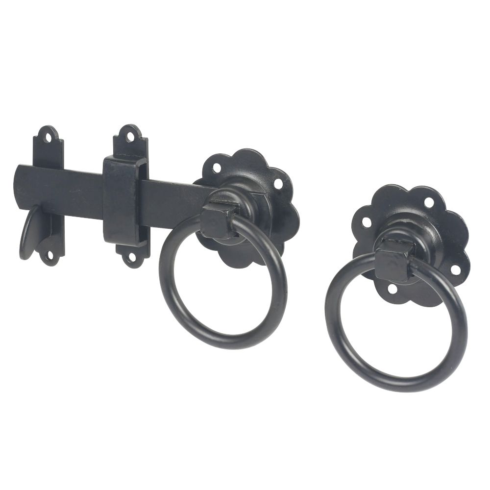 Smith & Locke Gate Latch Black Epoxy 153mm Screwfix