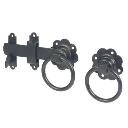 Smith & Locke Gate Latch Black Epoxy 153mm