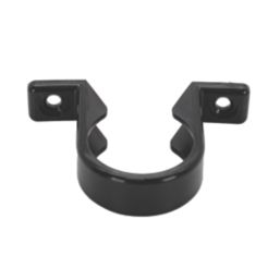 FloPlast Solvent Weld Pipe Clips Black 32mm 20 Pack