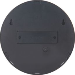Luceco Carina Outdoor Round LED Solar-Powered Bulkhead With PIR Sensor Black 500lm