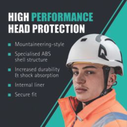 JSP EVO ALTA Baseworker Safety Helmet with Chinstrap Black