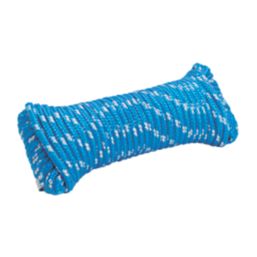 Essentials Braided Rope Blue/White 6mm x 20m
