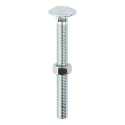 Timco Carriage Bolts Carbon Steel Zinc-Plated M12 x 120mm 10 Pack