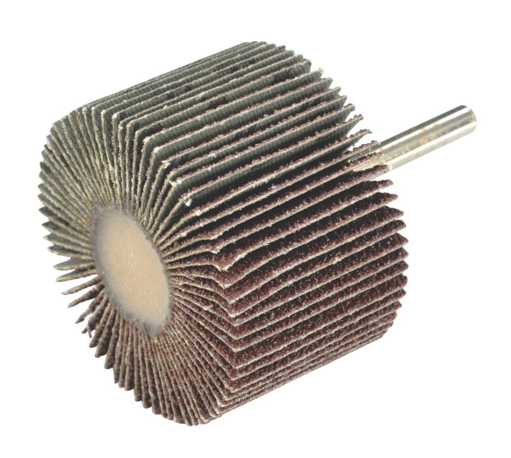 Titan Straight Shank 60 Grit Flap Wheel 60mm Screwfix