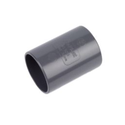 FloPlast  Straight Couplers 32mm x 32mm Grey 5 Pack