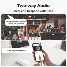 Reolink P520 PoE or Mains-Powered Black Wired 6MP Indoor Round Fisheye Camera