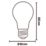Calex  ES A60 LED Virtual Filament Smart Light Bulb 7W 806lm