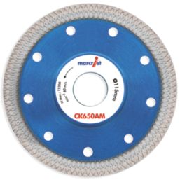 Marcrist CK650 Tile Cordless Angle Grinder Diamond Blade 115mm x 22.23mm