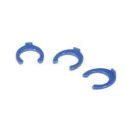 FloPlast FloFit+ Plastic Collet Clips Blue 10mm 20 Pack