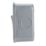 Contactum  10AX 3-Gang 2-Way Metal Clad Light Switch with White Inserts
