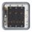 Contactum  10AX 3-Gang 2-Way Metal Clad Light Switch with White Inserts