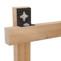 Magnodur Adjustable Angle Brackets Black 60mm x 60mm x 30mm 10 Pack