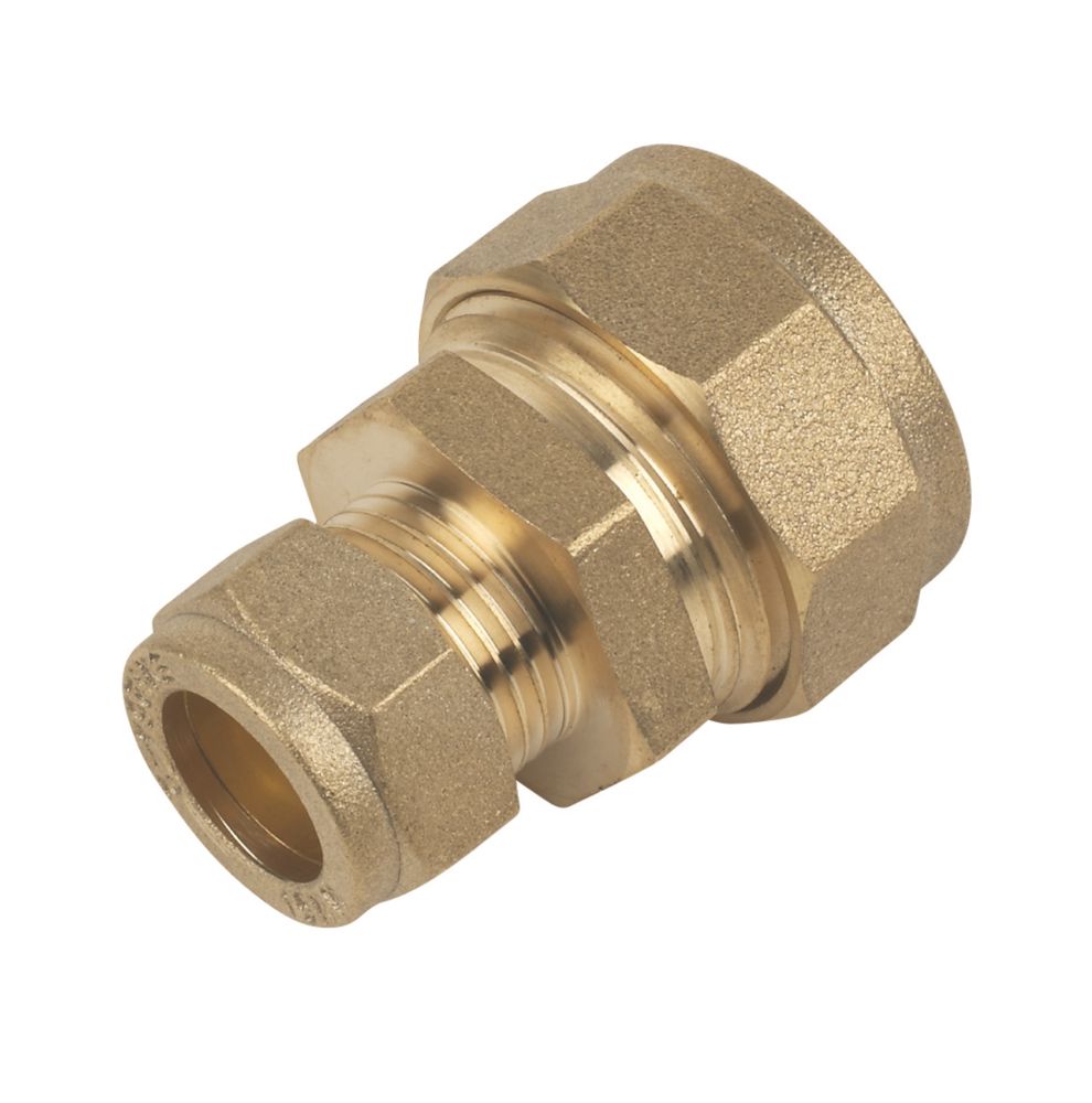 Metalwork Brass Pipe T Fitting, Female Branch Tee, BSP Thread (3/8 Male x  3/8 Male x 3/8 Female, Pack of 2)