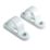 Tower uPVC Spacer Bar Saddles 25mm White 2 Pack