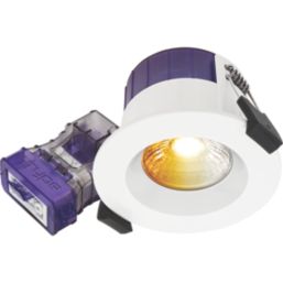 Luceco FType Ultra Regressed Fixed  Fire Rated LED Downlight Dim to Warm & CCT White 4-6W 675/690lm