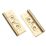 Smith & Locke Polished Brass  Flush Hinges 100mm x 59.5mm 2 Pack