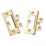 Smith & Locke Polished Brass  Flush Hinges 100mm x 59.5mm 2 Pack