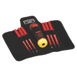 Bahco  Mixed Ratchet VDE Screwdriver & Interchangeable Blades 6 Piece Set