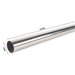 Essentials Tube Polished Stainless Steel 1220mm x 25mm