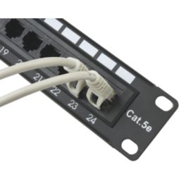 Beige Unshielded RJ45 Cat 5e Ethernet Cable 1m 10 Pack