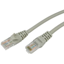 Essentials Beige Unshielded RJ45 Cat 5e Ethernet Cables 1m 10 Pack