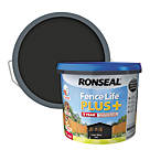 Ronseal Fence Life Plus Shed & Fence Treatment Tudor Black Oak  9Ltr