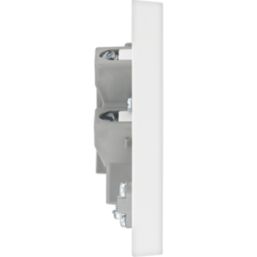 British General 900 Series 13A Unswitched Fused Spur & Flex Outlet  White