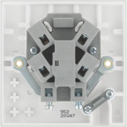 British General 900 Series 13A Unswitched Fused Spur & Flex Outlet  White