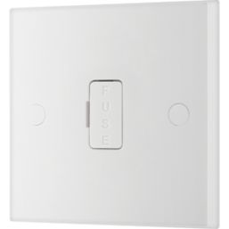 British General 900 Series 13A Unswitched Fused Spur & Flex Outlet  White