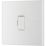 British General 900 Series 13A Unswitched Fused Spur & Flex Outlet  White