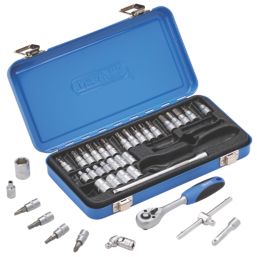 Draper  Mixed Drive Metric Socket Set in Metal Case 38 Pack