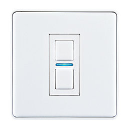 Lightwave  3-Gang 2-Way LED Smart Dimmer Switch White