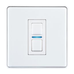 Lightwave  3-Gang 2-Way LED Smart Dimmer Switch White