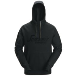 Snickers 2894 Logo Hoodie  Black Large 43" Chest