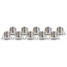 LAP Cosmoseco Fixed  Fire Rated LED Downlights Chrome 5.8W 450lm 10 Pack