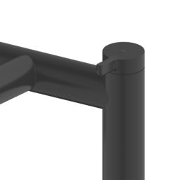 Swirl Bonda Black 192mm Deck Mounted Lever 2 Tap Holes Bath Mixer Tap