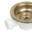 Flomasta Sink Strainer Brushed Brass 90mm
