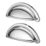 Essentials Chervil Cup Pull Handles Polished Chrome 94mm 2 Pieces