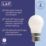 LAP  B22 Mini Globe LED Light Bulb Milky 470lm 2.9W 4 Pack