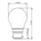 LAP  B22 Mini Globe LED Light Bulb Milky 470lm 2.9W 4 Pack